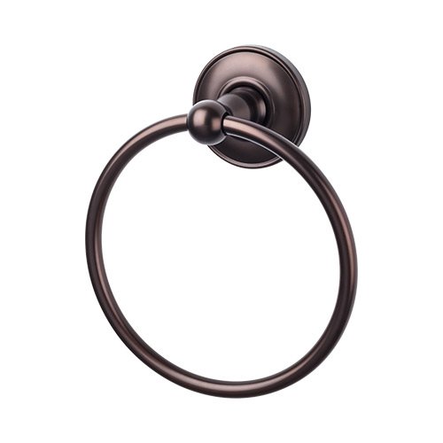 Top Knobs Edwardian Bath Ring Plain Backplate in Oil Rubbed Bronze