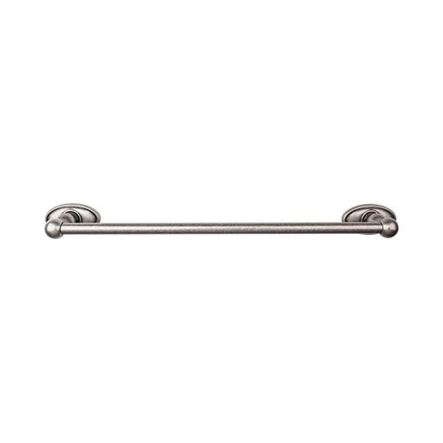 Top Knobs Edwardian Bath Towel Bar 24" Single - Oval Backplate in Antique Pewter