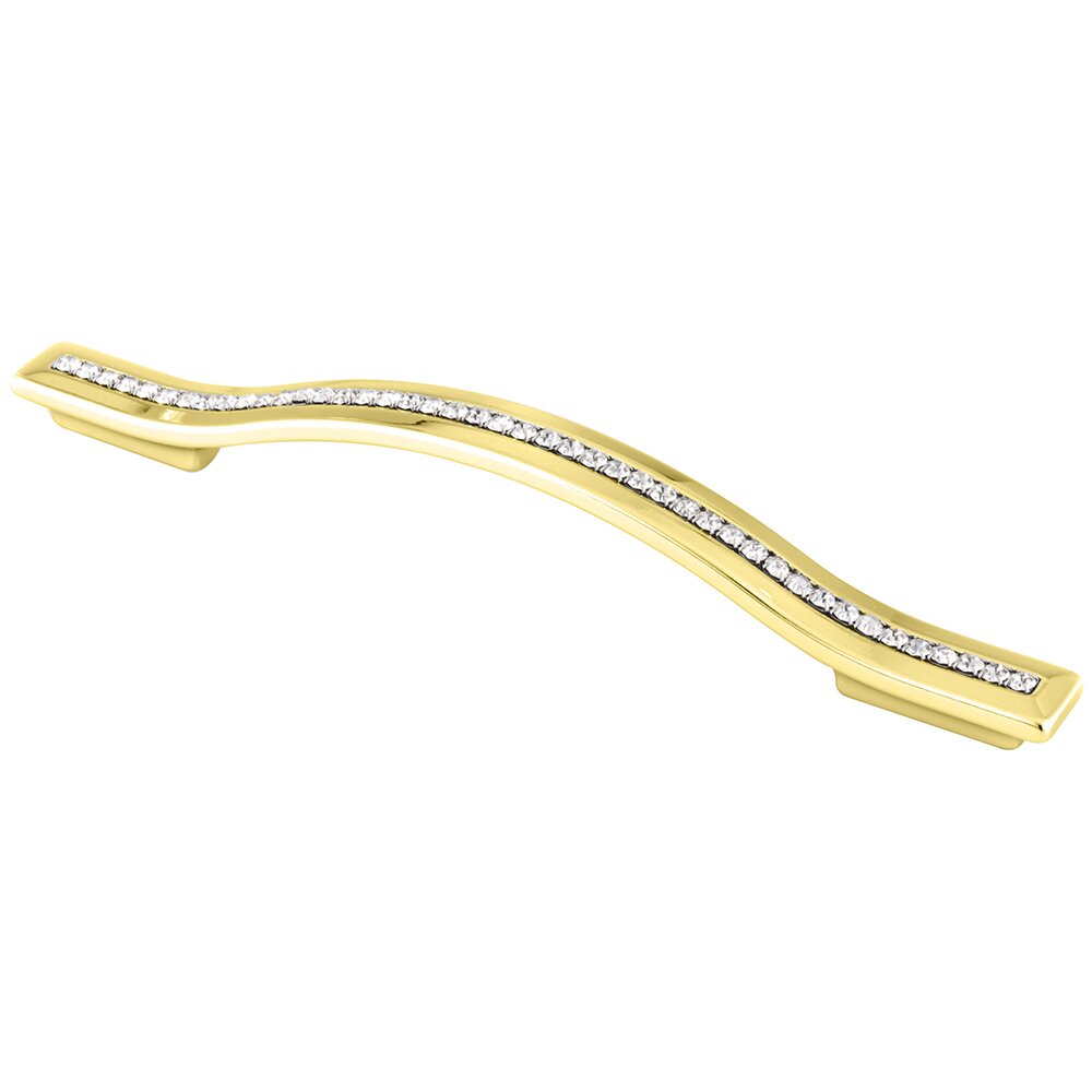 Topex 128mm or 160mm Centers Crystal Bow Pull in Gold