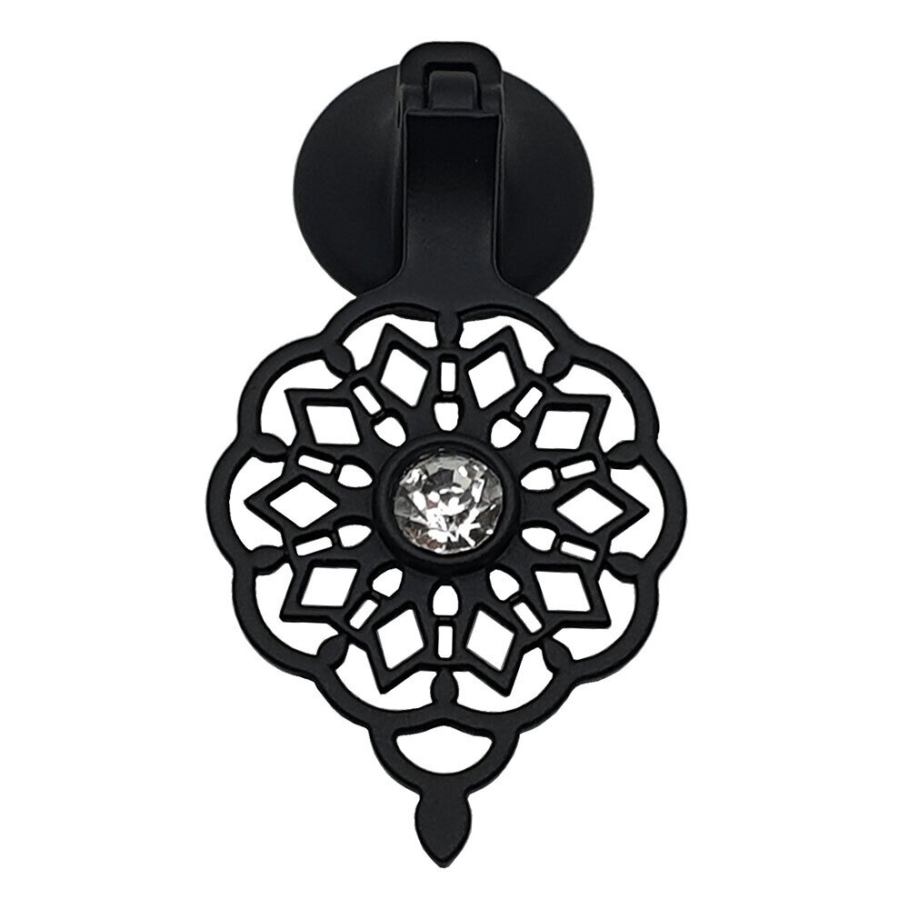 Topex OTTOMAN Pendant Pull W/ Crystal in Matte Black