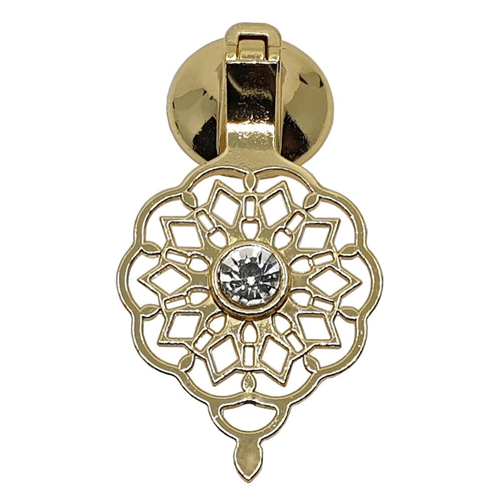 Topex OTTOMAN Pendant Pull W/ Crystal in Gold