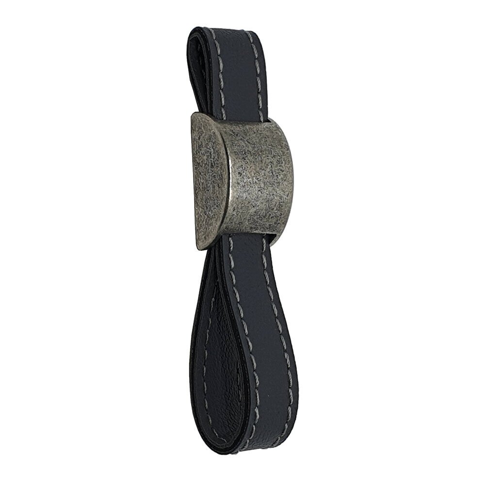 Topex LOUIS Leather Pull in Antique Silver & Grey