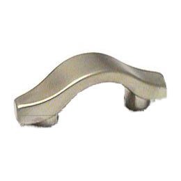 Topex 1 1/4" Centers Wave Bow Pull in Matte Nickel
