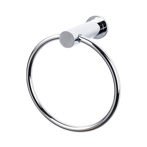 Top Knobs Hopewell Bath Ring  in Polished Chrome