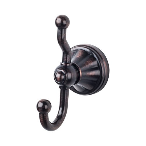 Top Knobs Hudson Bath Double Hook in Tuscan Bronze