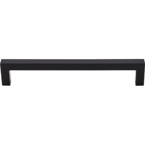 Top Knobs Square Bar 6 5/16" Centers Bar Pull in Flat Black