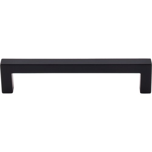 Top Knobs Square Bar 5 1/16" Centers Bar Pull in Flat Black