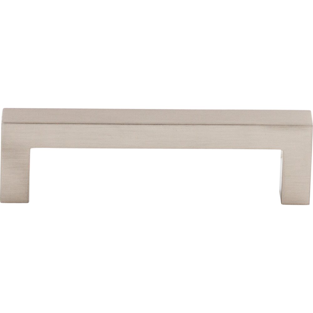 Top Knobs Square Bar 3 3/4" Centers Bar Pull in Brushed Satin Nickel
