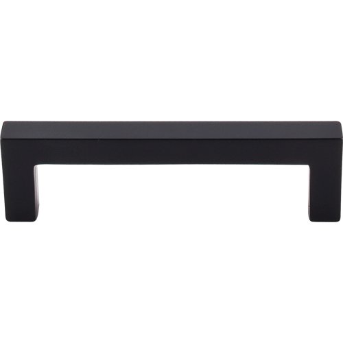 Top Knobs Square Bar 3 3/4" Centers Bar Pull in Flat Black