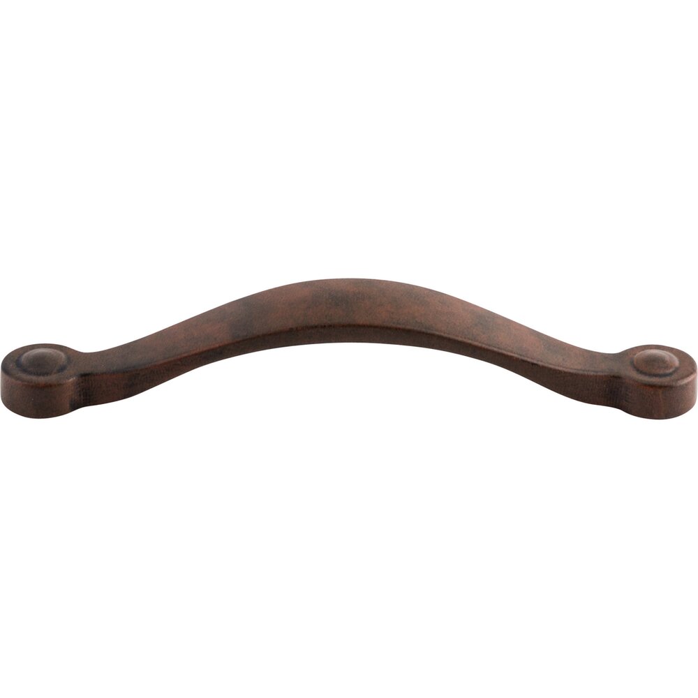 Top Knobs Saddle 5 1/16" Centers Arch Pull in Patine Rouge
