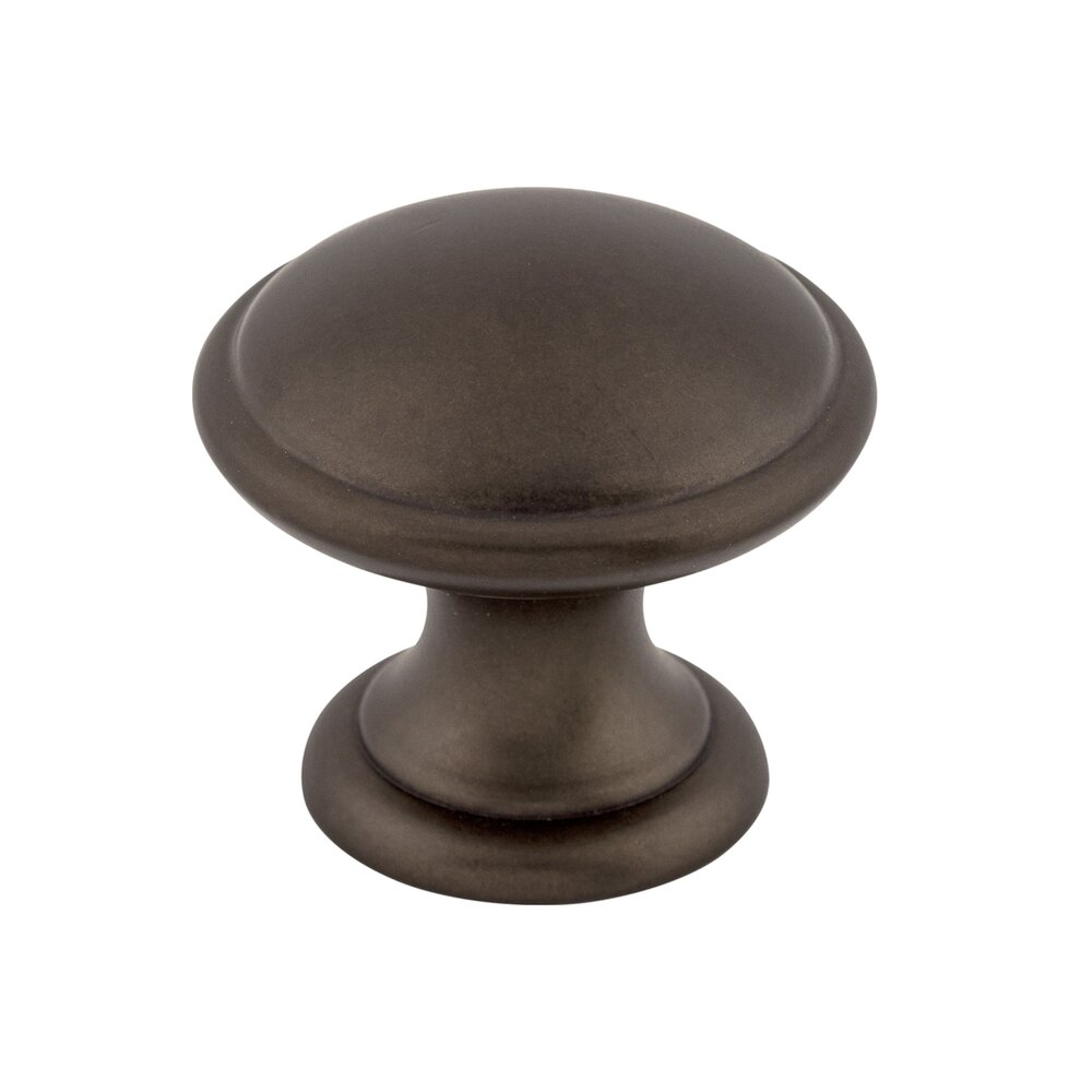 Top Knobs Rounded 1 1/4" Diameter Mushroom Knob in Oil Rubbed Bronze