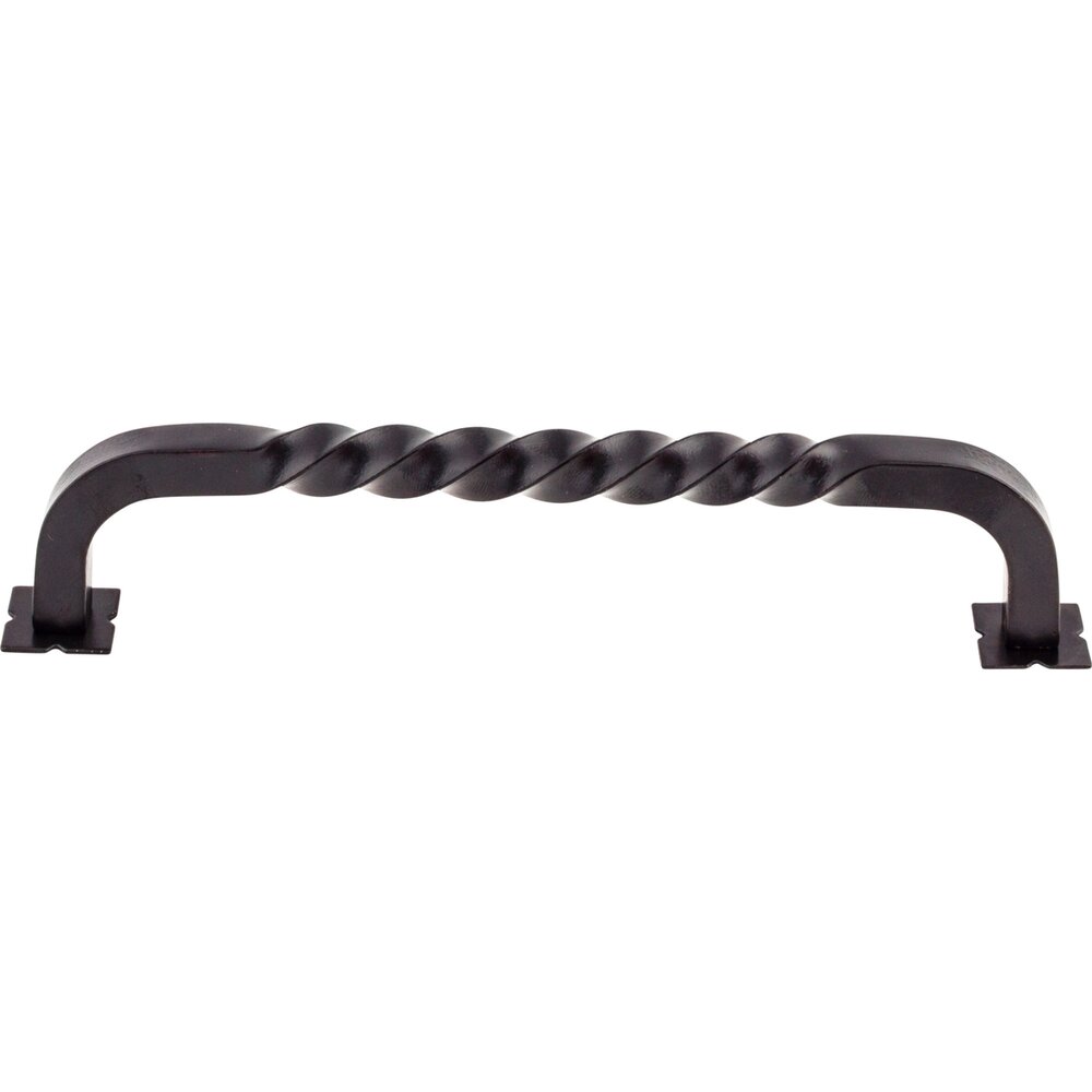 Top Knobs Twist 7" Centers Bar Pull in Patine Black