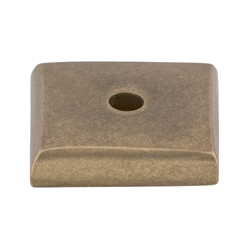Top Knobs Aspen Square 7/8" Knob Backplate in Light Bronze