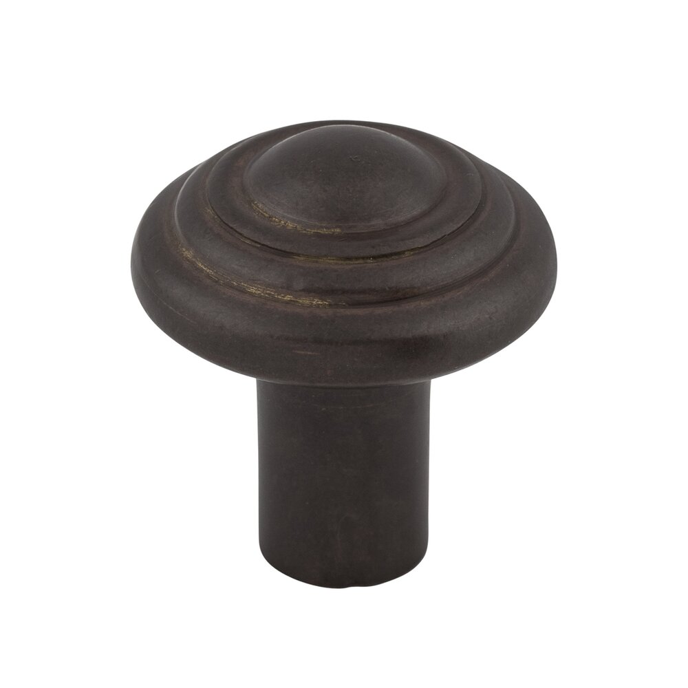 Top Knobs Aspen Button 1 1/4" Diameter Mushroom Knob in Medium Bronze