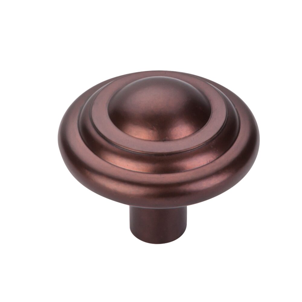 Top Knobs Aspen Button 1 3/4" Diameter Mushroom Knob in Mahogany Bronze
