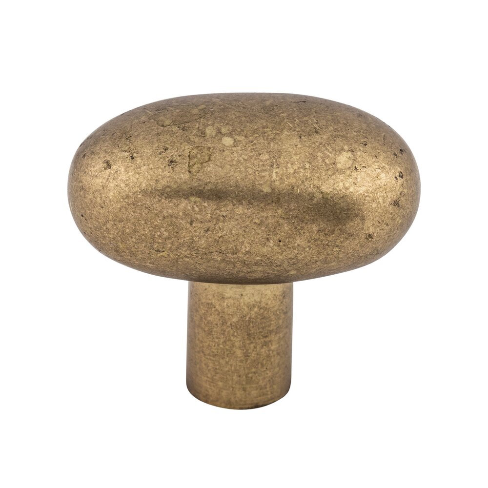 Top Knobs Aspen Small Potato 1 9/16" Long Oval Knob in Light Bronze