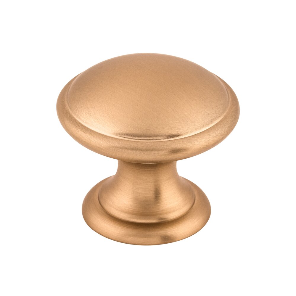 Top Knobs Rounded 1 1/4" Diameter Mushroom Knob in Brushed Bronze