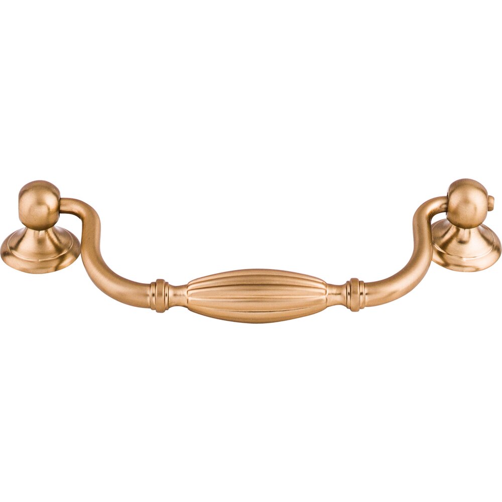 Top Knobs Tuscany 5 1/16" Centers Drop Pull in Brushed Bronze