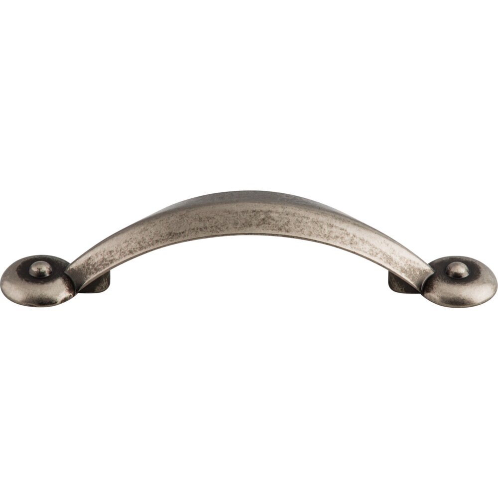 Top Knobs Angle 3" Centers Arch Pull in Pewter Antique
