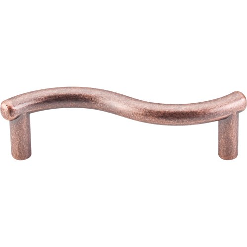 Top Knobs Spiral 3" Centers Bar Pull in Antique Copper