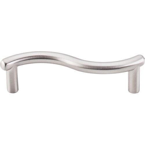 Top Knobs Spiral 3" Centers Bar Pull in Brushed Satin Nickel
