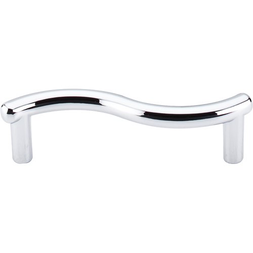 Top Knobs Spiral 3" Centers Bar Pull in Polished Chrome