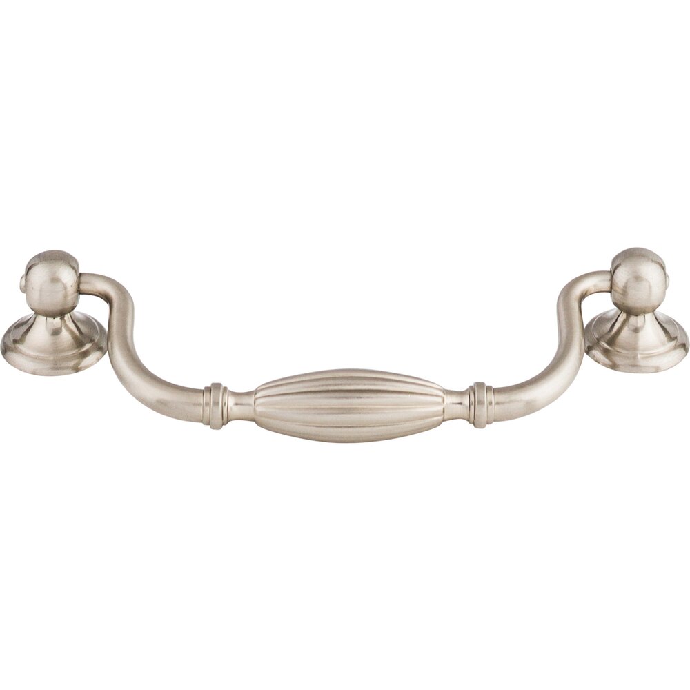 Top Knobs Tuscany 5 1/16" Centers Drop Pull in Brushed Satin Nickel