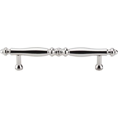 Top Knobs 3 3/4" (96mm) Centers Melon Pull in Polished Nickel