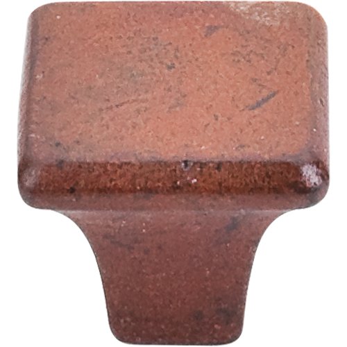 Top Knobs 1 3/16" (30mm) Square Knob in True Rust