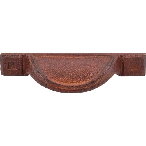 Top Knobs 2 1/2" (64mm) Centers Cup Pull in True Rust