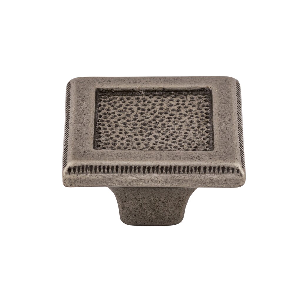 Top Knobs Square Inset 2" Long Square Knob in Cast Iron