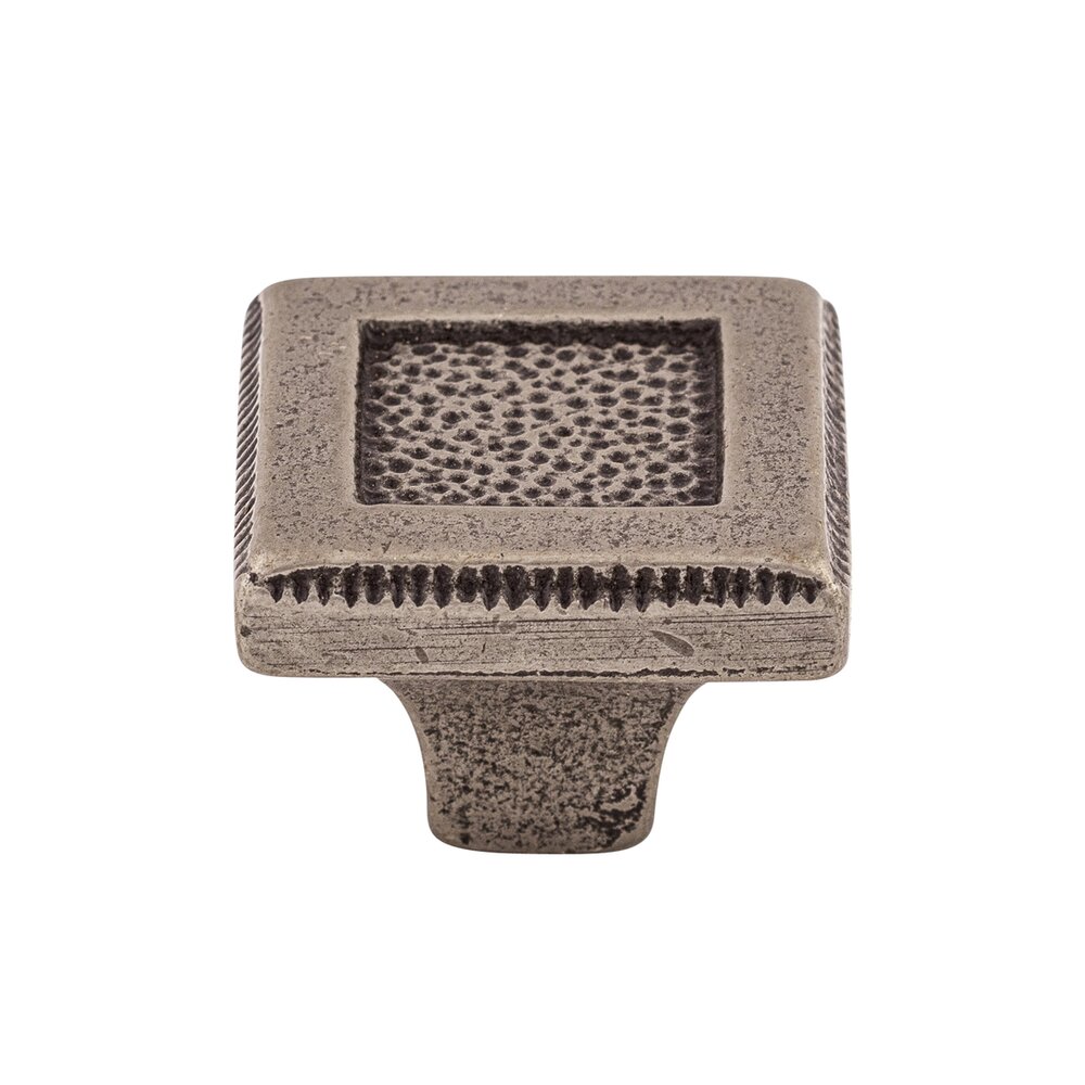 Top Knobs Square Inset 1 5/16" Long Square Knob in Cast Iron