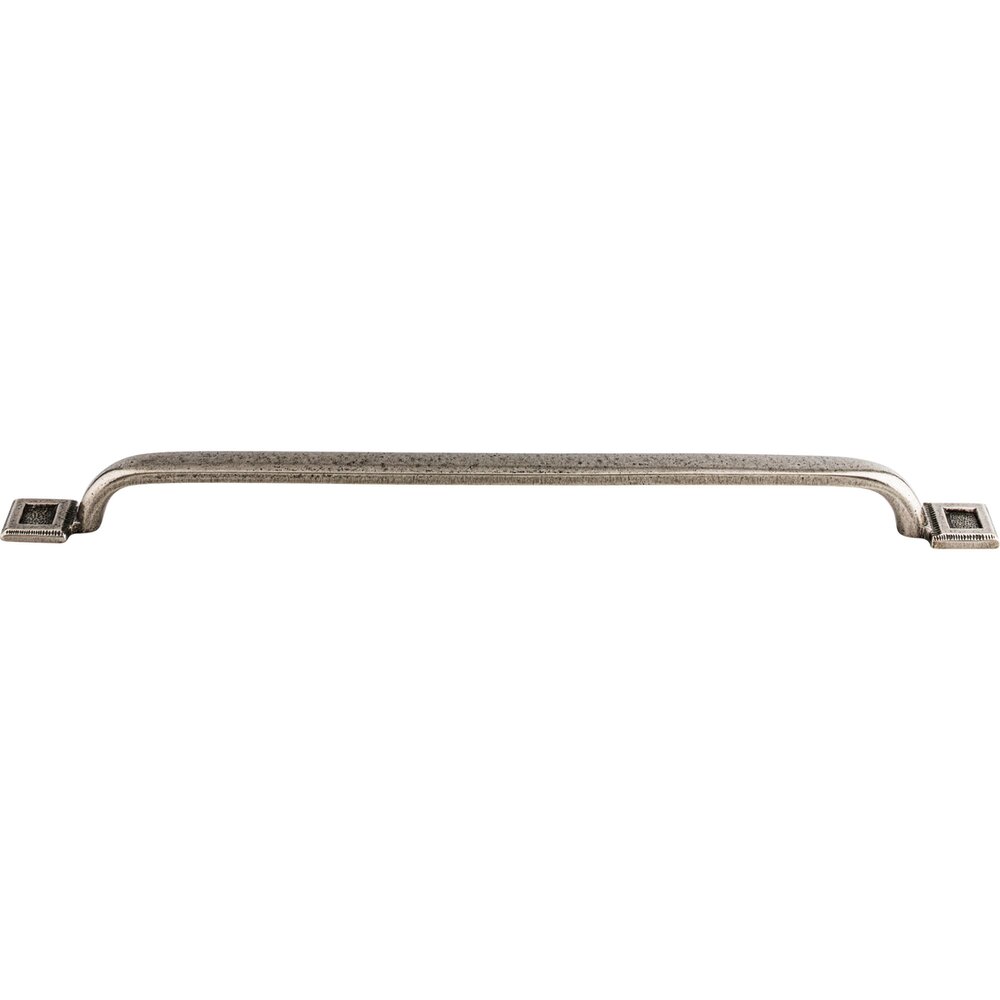 Top Knobs Square Inset 12" Centers Bar Pull in Cast Iron