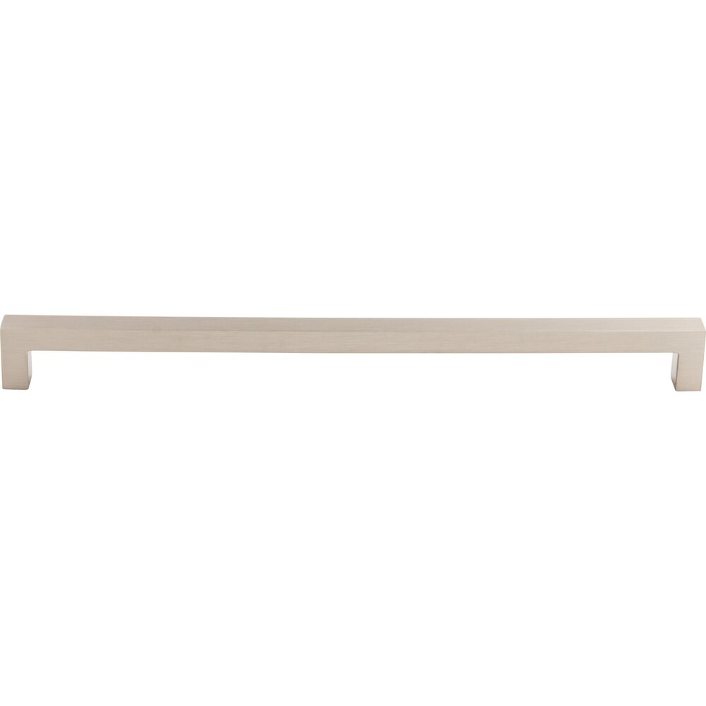 Top Knobs Square Bar 12" Centers Bar Pull in Brushed Satin Nickel