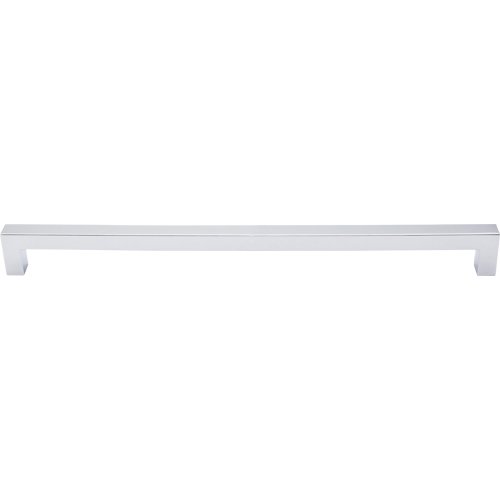 Top Knobs Square Bar 12" Centers Bar Pull in Polished Chrome