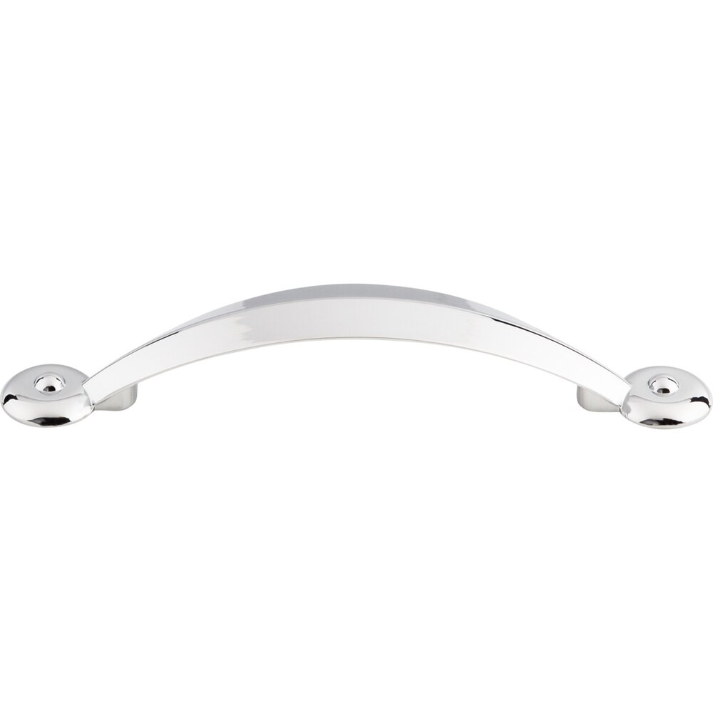 Top Knobs Angle 3 3/4" Centers Arch Pull in Polished Chrome