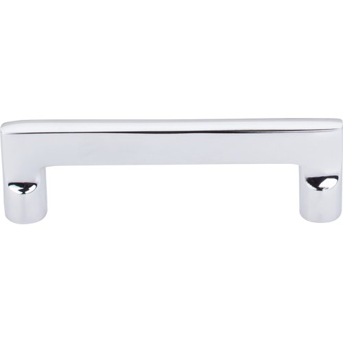 Top Knobs Aspen II Flat Sided 4" Centers Bar Pull in Polished Chrome