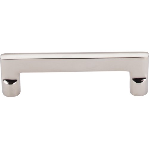 Top Knobs Aspen II Flat Sided 4" Centers Bar Pull in Polished Nickel