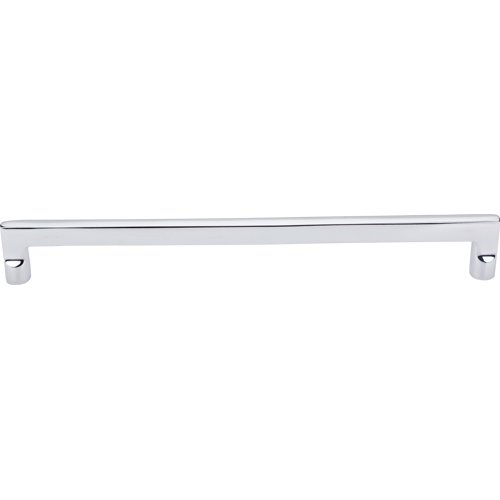 Top Knobs Aspen II Flat Sided 12" Centers Bar Pull in Polished Chrome