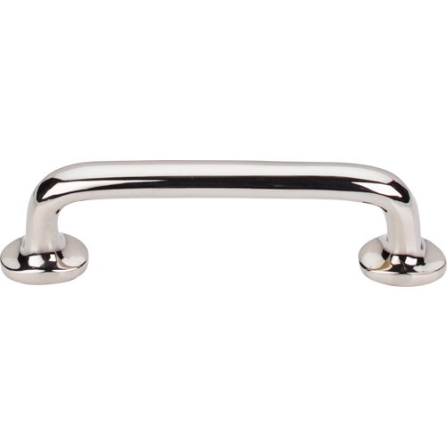 Top Knobs Aspen II Rounded 4" Centers Bar Pull in Polished Nickel