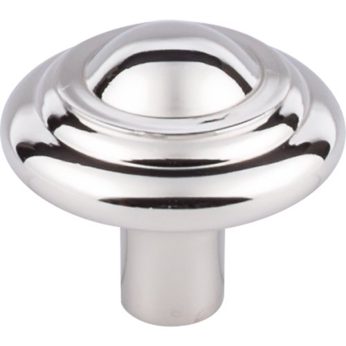 Top Knobs Aspen II Button 1 3/4" Diameter Mushroom Knob in Polished Nickel