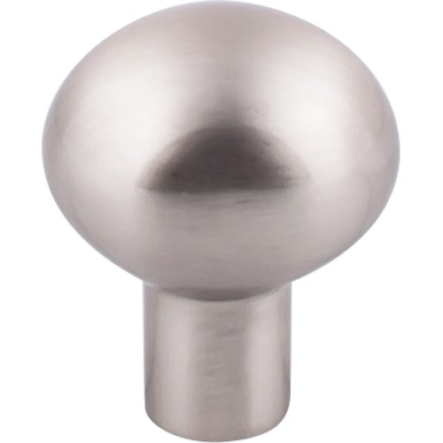 Top Knobs Aspen II Small Egg 1 3/16" Long Oval Knob in Brushed Satin Nickel