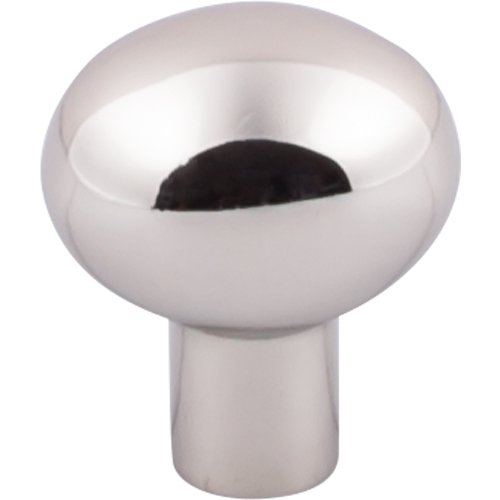Top Knobs Aspen II Small Egg 1 3/16" Long Oval Knob in Polished Nickel