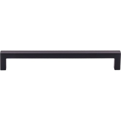 Top Knobs Square Bar 7 9/16" Centers Bar Pull in Flat Black