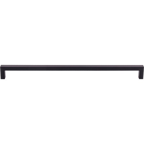 Top Knobs Square Bar 12 5/8" Centers Bar Pull in Flat Black