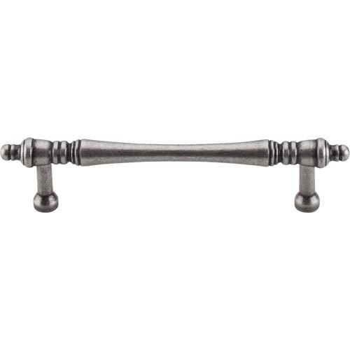 Top Knobs Finial 3 3/4" Centers Pull in Pewter Antique
