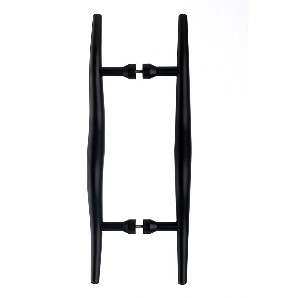 Top Knobs 8" Centers Back to Back Door Pull in Flat Black