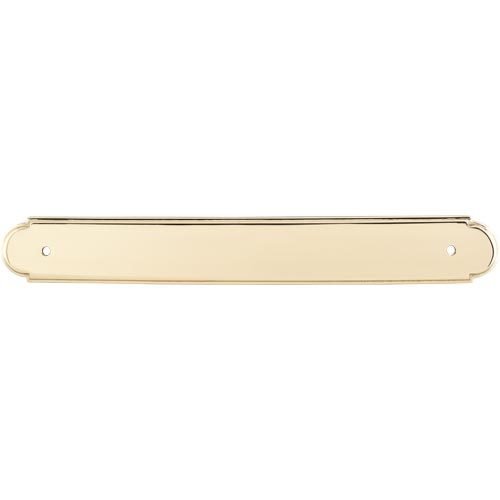 Top Knobs Non-beaded Backplate in Polished Brass