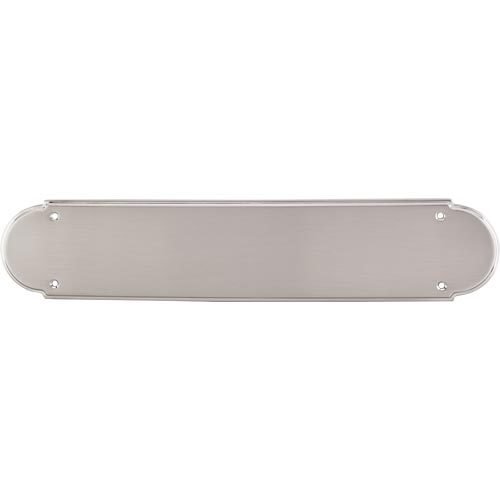Top Knobs Non-beaded Push Plate in Brushed Satin Nickel