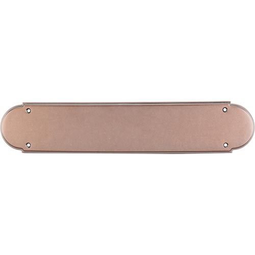 Top Knobs Non-beaded Push Plate in Antique Copper